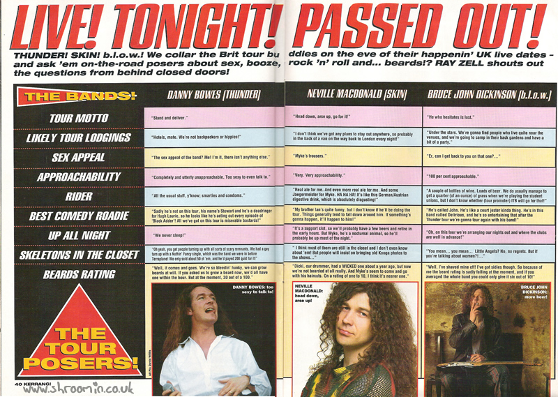 Kerrang! 542’s ‘Live Tonight! Passed Out!’ Q+A with Bruce from b.l.o.w.