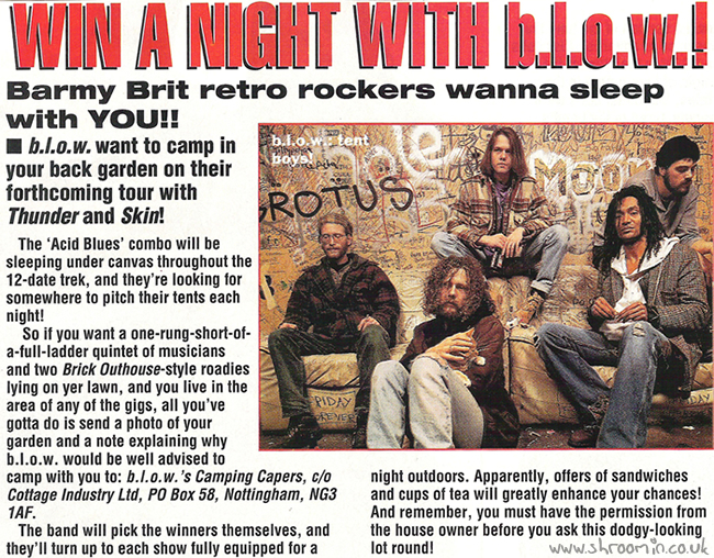 Kerrang! Win A Night With b.l.ow.